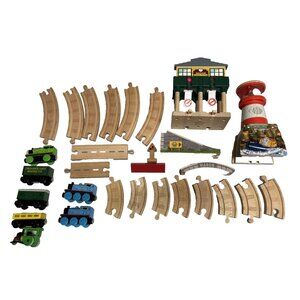 Thomas Train Wood Set Pieces Tracks Sodor Signal House Bluff's Cove Light House